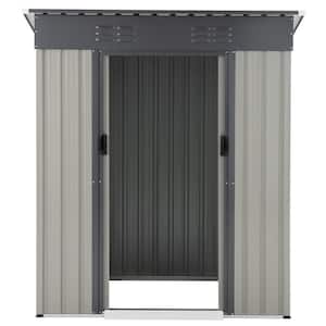 5 ft. W x 3 ft. D Metal Shed with Design of Lockable Doors (15 sq.ft.)