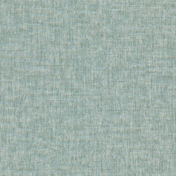 Advantage Larimore Faux Fabric Blue Non Pasted Non Woven Wallpaper Sample