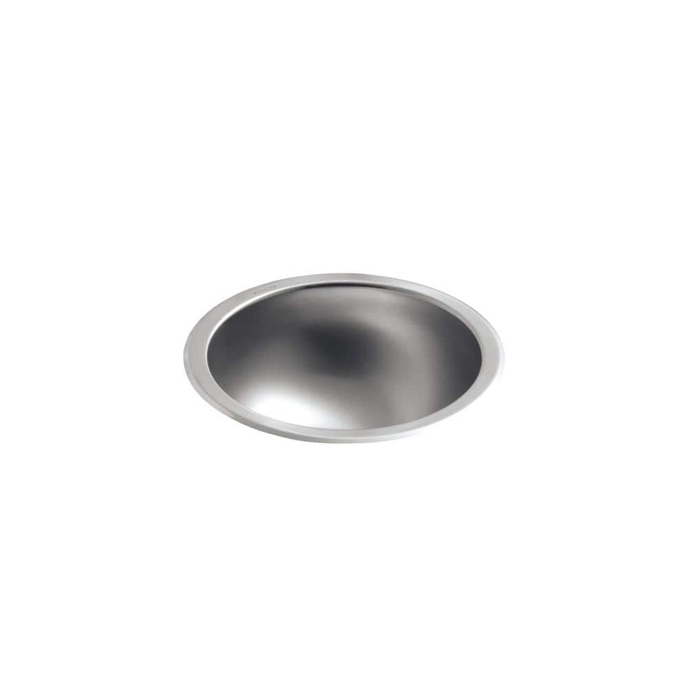 Bolero Metal Circular Dual Mount Bathroom Sink