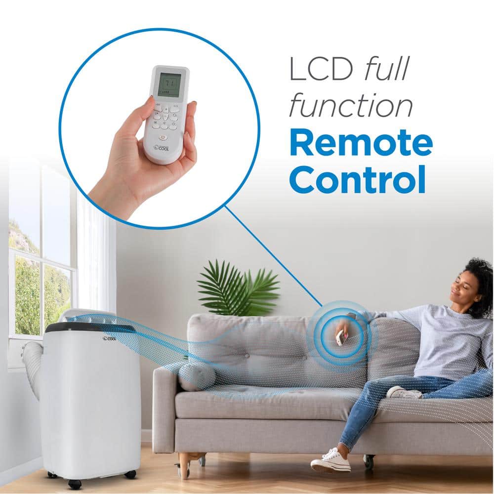 Commercial Cool 10,000 BTU White Portable Air Conditioner with Heat and Remote