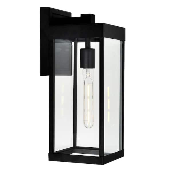 CWI Lighting Windsor 1 Light Black Outdoor Wall Sconce