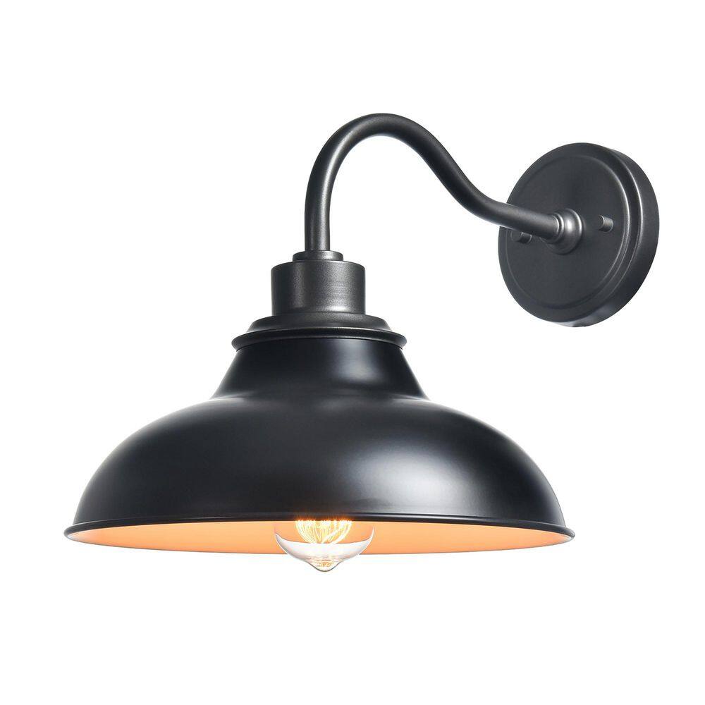 12.6 in. 1 light Black Modern Wall Sconce with Metal Shade price history on PriceWatchPro