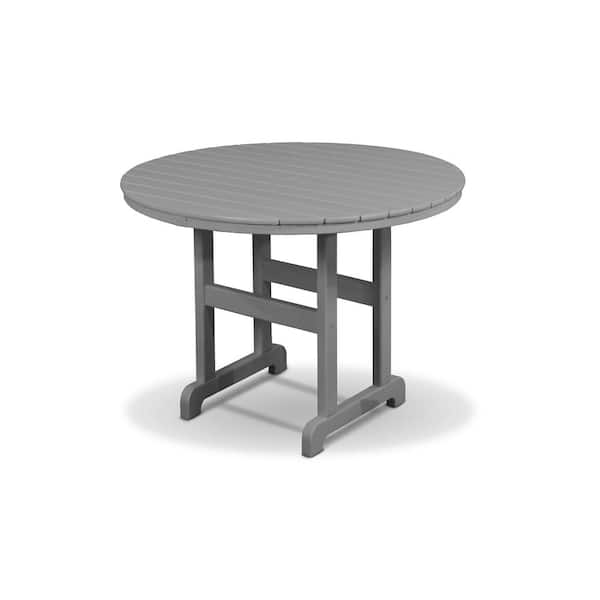 Trex Outdoor Furniture Monterey Bay 36 in. Stepping Stone Round Patio Dining Table
