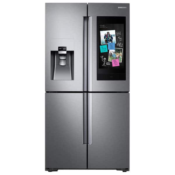 Samsung 27.9 cu. ft. Family Hub 4-Door French Door Smart Refrigerator in Stainless Steel with FlexZone