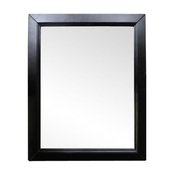 Bellaterra Home Imperial 24 in. W x 30 in. L Wood Surface-Mount Mirrored Medicine Cabinet in Espresso