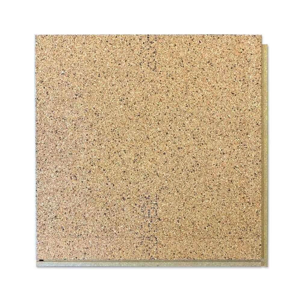 Concrete Gray Cork Backed Laminate Flooring Tiles