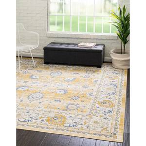 Whitney Bordeaux Tuscan Yellow 7 ft. 10 in. x 7 ft. 10 in. Area Rug