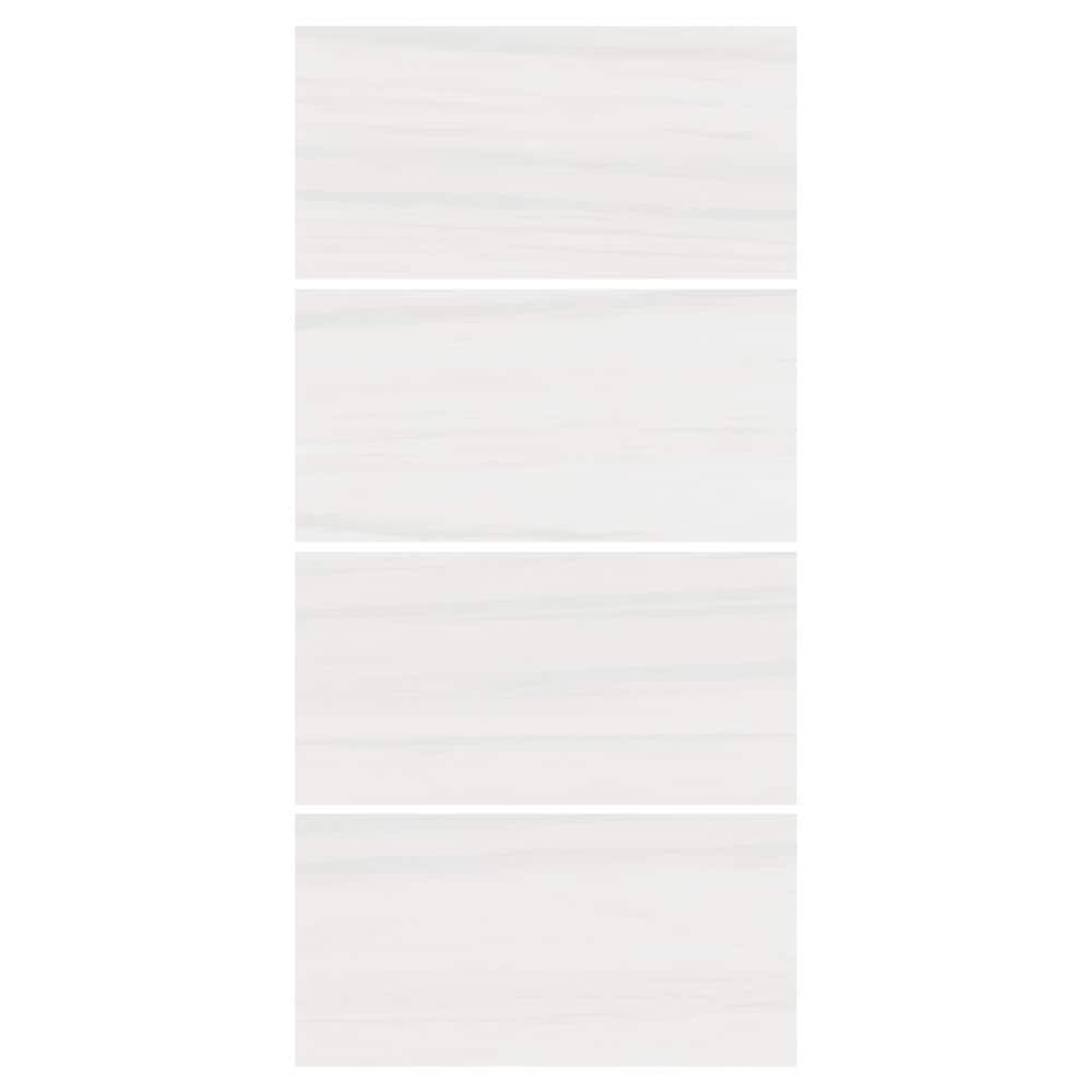 Terius Dolomite Warm White Polished Porcelain Large Format Tile