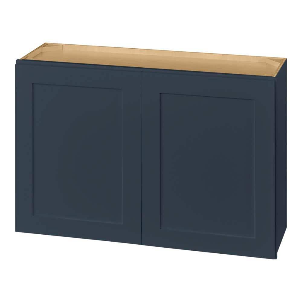 Avondale 33 in. W x 24 in. D x 24 in. H Ready to Assemble Plywood Shaker Wall Bridge Kitchen Cabinet in Ink Blue price history on PriceWatchPro