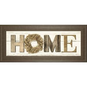 "Home" By Lori Deiter Framed Print Typography Wall Art 42 in. x 18 in.