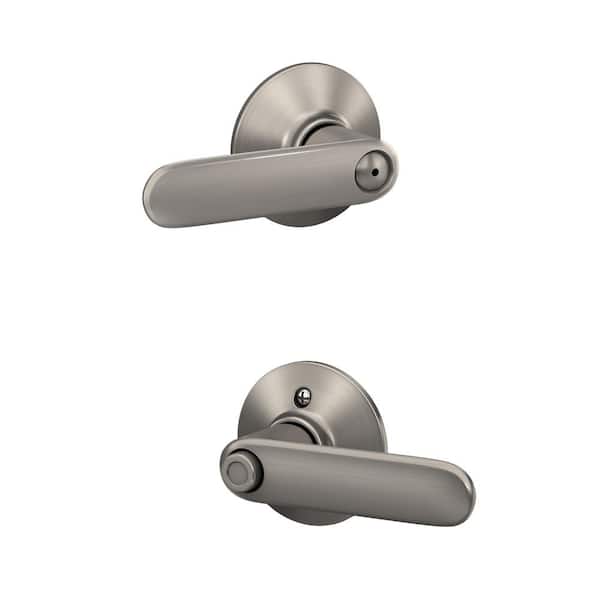 Schlage Davlin Satin Nickel Privacy Bed/Bath Door Handle