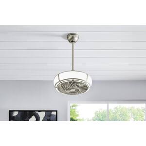 Tuilene 21 in. Integrated LED Titanium Ceiling Fan with Light and Remote Control