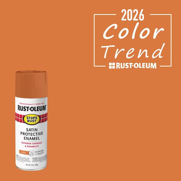 Rust-Oleum Stops Rust 12 oz. Protective Enamel Satin Tumeric Spray
