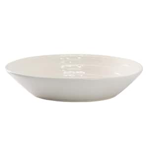 86fl. oz. 13 in. White Round stoneware Pasta Bowl