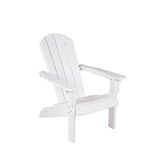 Unbranded White Folding Plastic Adirondack Chair