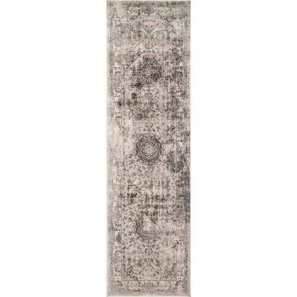 nuLOOM Dinah Oriental Persian Ivory 2 ft. x 8 ft. Runner Rug