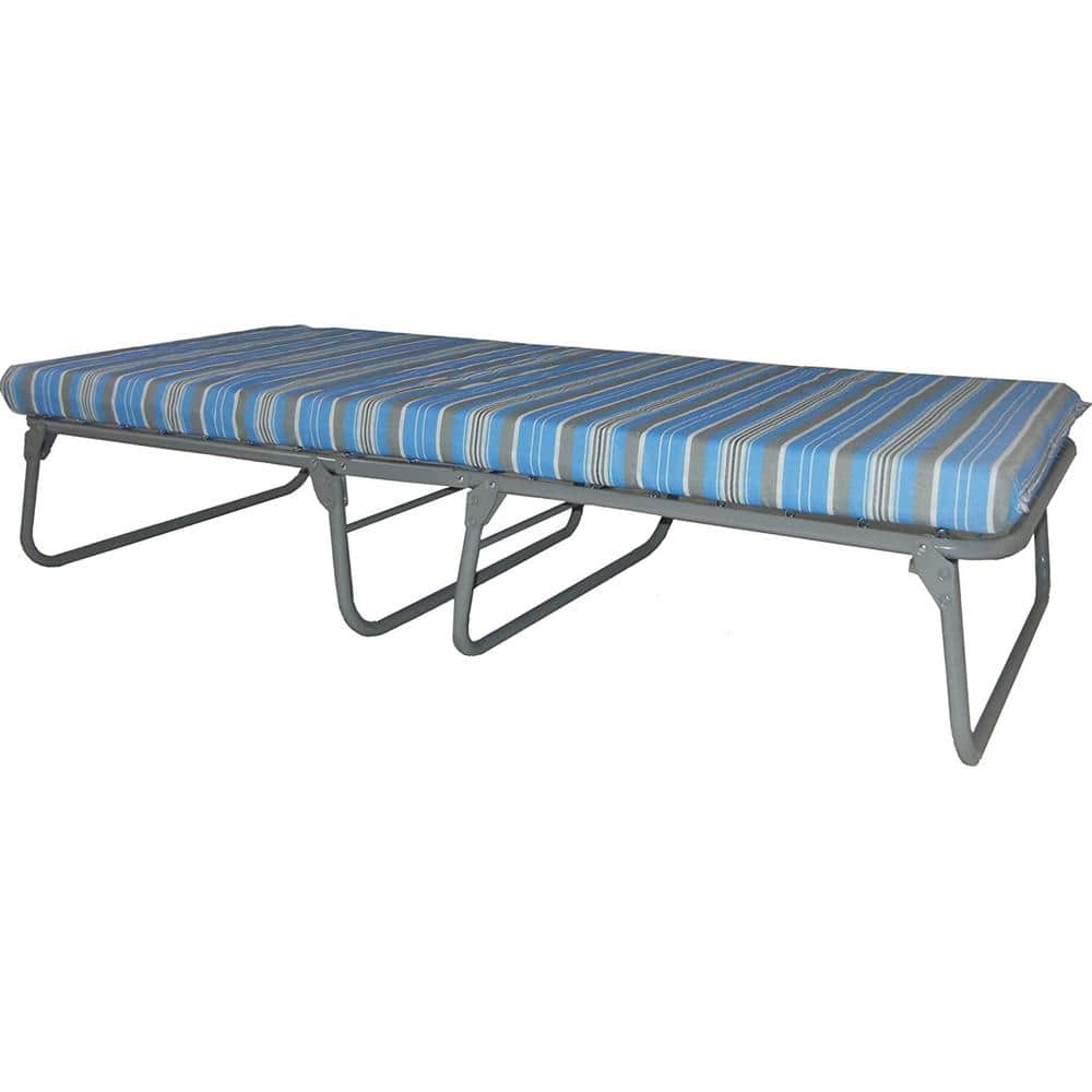 Extra Wide and Extra Long Foldable Steel Bed with 3 Foam Mattress