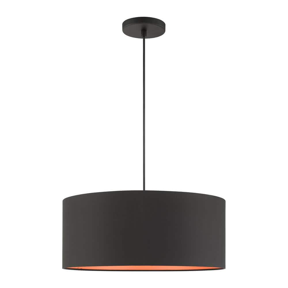Sentosa 18" Brushed Nickel Indoor/Outdoor 3-Light LED Drum Pendant