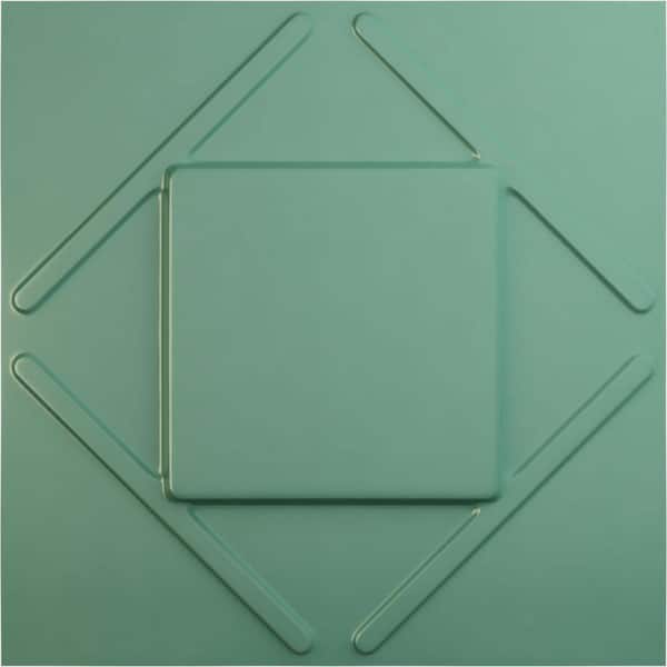 Ekena Millwork 19 5/8 in. x 19 5/8 in. Aubrey EnduraWall Decorative 3D Wall Panel, Sea Mist (12-Pack for 32.04 Sq. Ft.)