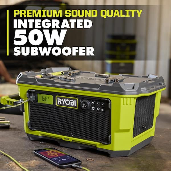 RYOBI ONE+ 18V Hybrid VERSE LINK Stereo and WHISPER SERIES 7-1/2
