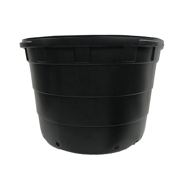 Brandbager 7 Gallon Heavy Duty Plastic Nursery Pots – 10 Pack – Black – Bonsai & Garden Ready