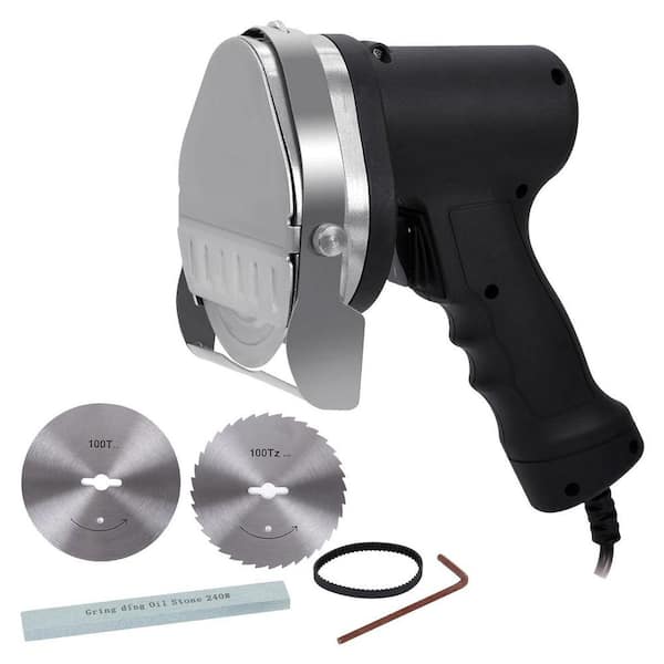 Electric Kebab Knife 80W Commercial Shawarma Turkish Knife Slicer Gyro Cutter 2800 RPM w/ 2 Blades Adjustable Thickness
