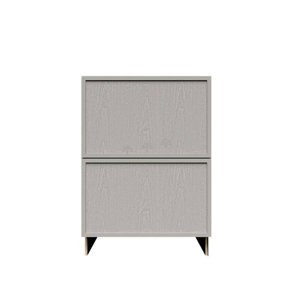 Slim Shaker Assembled 21 in. W x 34.5 in. H x 24 in. D 2-Drawer Kitchen Cabinet in Gray price history on PriceWatchPro