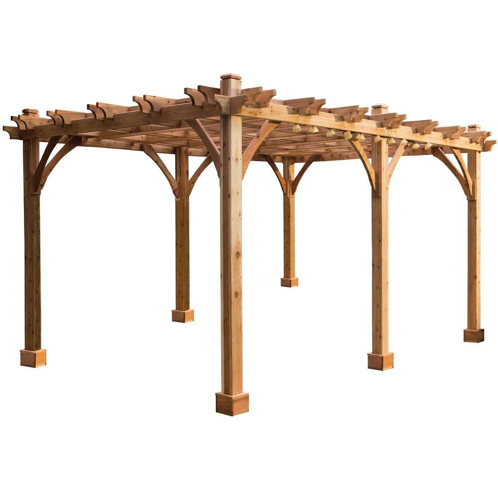 Outdoor Living Today Breeze 12 ft. x 20 ft. Cedar Pergola BZ1220 The