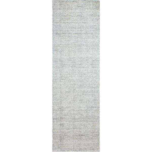 BASHIAN Vestige Grey 3 ft. x 8 ft. (2'6" x 8') Solid Transitional Runner