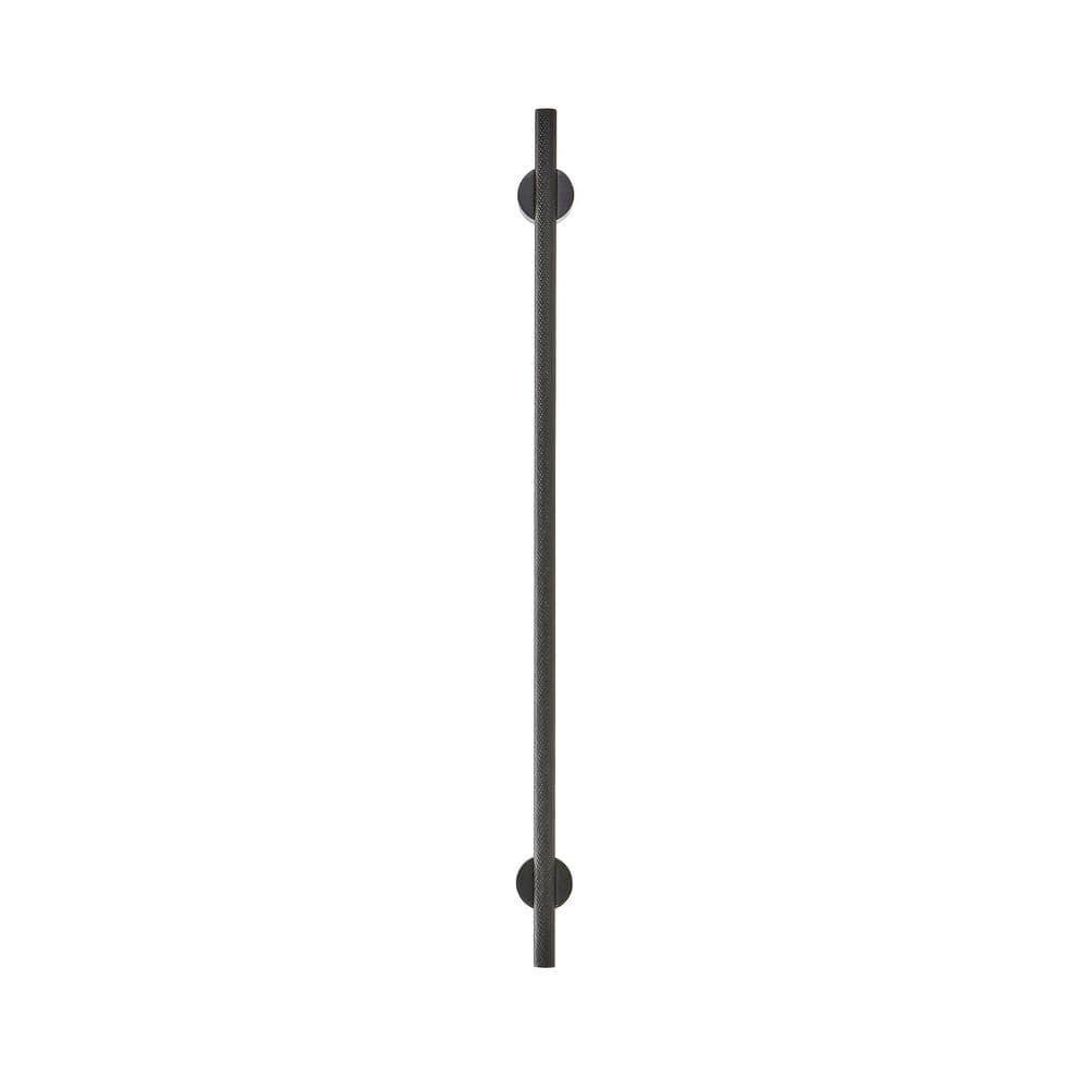 Matte Black Aluminum Modern Bar Cabinet Pull with Mounting Hardware