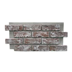 Chicago Brick 22.5 in. x 11.75 in. Brick Veneer Siding Half Panel