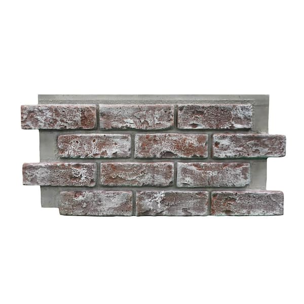 Genstone Chicago Brick 22 5 In X 11 75 In Brick Veneer Siding Half Panel Eacbqp The Home Depot
