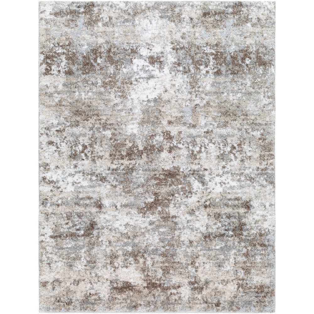 Livabliss Portofino Brown/Cream Abstract 5 ft. x 7 ft. Indoor Area Rug