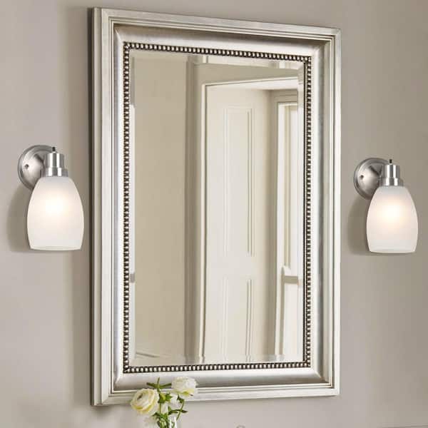 Design House Lydia 1-Light Satin Gold Indoor Dimmable Wall Sconce With Frosted Glass And Twist On Off Switch 588814 Sg