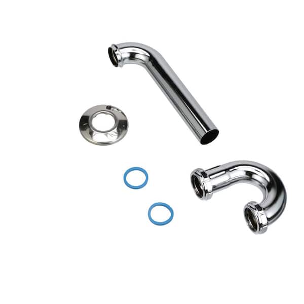 1-1/4 in. Chrome-Plated Brass Sink Drain P-Trap