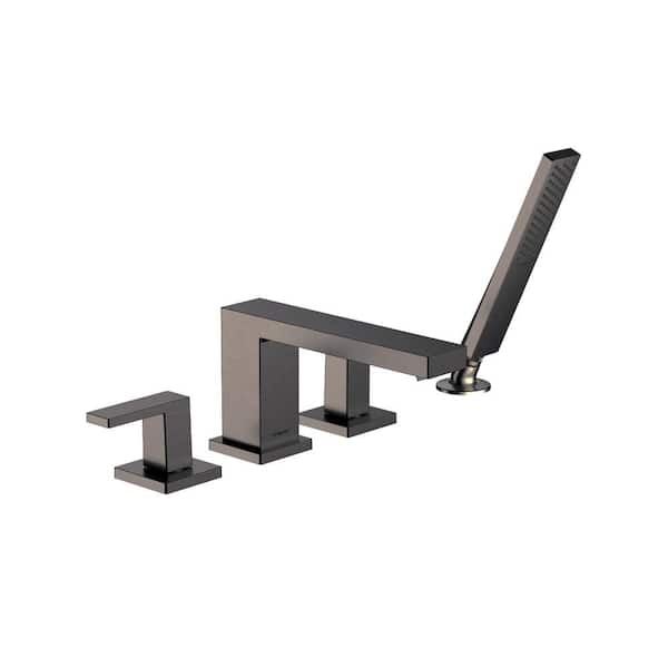 Hansgrohe Tecturis E 2-Handle Deck-Mount Roman Tub Faucet with