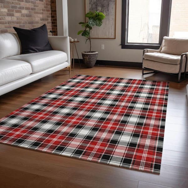 Chantille Machine Washable Indoor/Outdoor Abstract ACN1817 Black 10 ft. x 14 ft. Area Rug