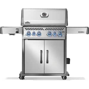 Rogue PRO-S 525 Propane Gas Grill with Infrared Side and Rear-Burners, 6-Burners, Stainless Steel