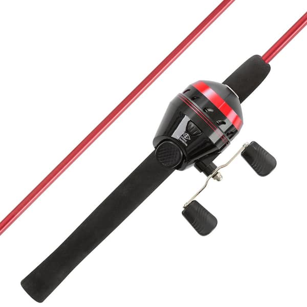 Red 5 ft. 6 in. Fiberglass Fishing Rod, Reel Combo Portable 2