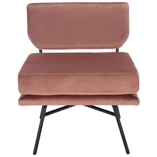 SAFAVIEH Kermit Pink/Black Upholstered Accent Chairs