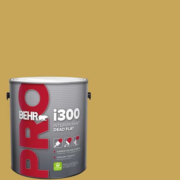BEHR PRO 1 gal. #PPU6-18 Lemongrass Dead Flat Interior Paint