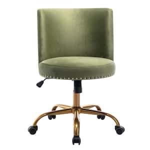 Mustard Velvet Task Chairs with Armless