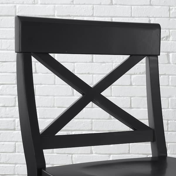 Black cross best sale back bar stools