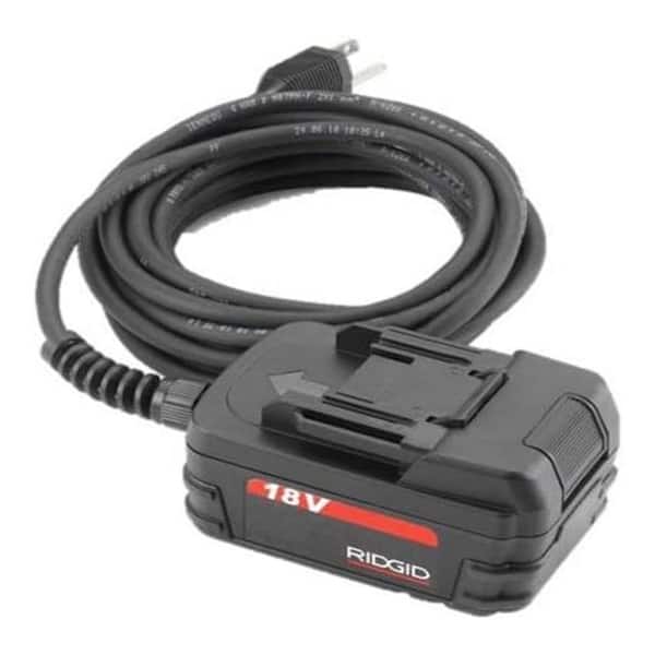 RIDGID 120-Volt Corded Power AC Adapter for Battery Operated Press Tools and Diagnostic Tools with 16 ft. Cord