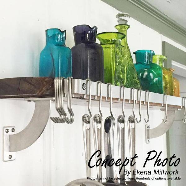 Hammered Light Blue Steel Bracket Shelf for Modern Farmhouse Decor, 2"x6.5"x10"