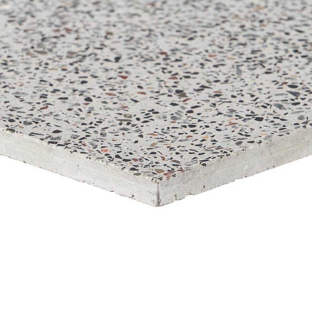 Tarboro Beige Polished Terrazzo 16" Square Floor and Wall Tile