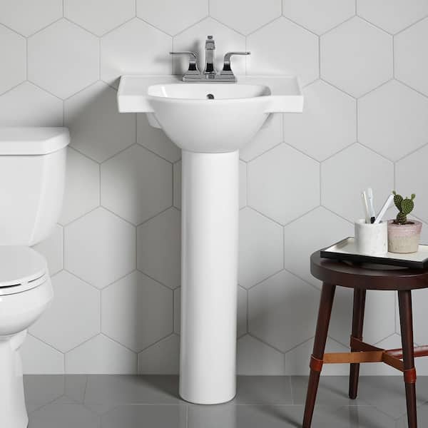 Veer Vitreous China Pedestal in White