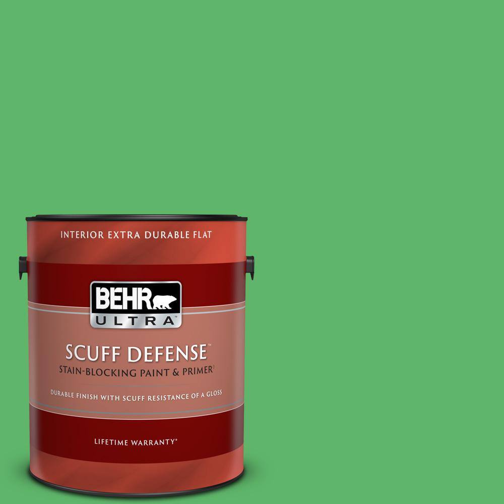 BEHR ULTRA 1 gal. P3906 Lawn Party Extra Durable Flat Interior Paint