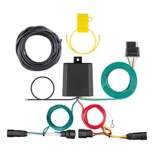 Custom Vehicle-Trailer Wiring Harness, 4-Way Flat Output, Select Ford Edge Titanium, Quick Electrical Wire T-Connector