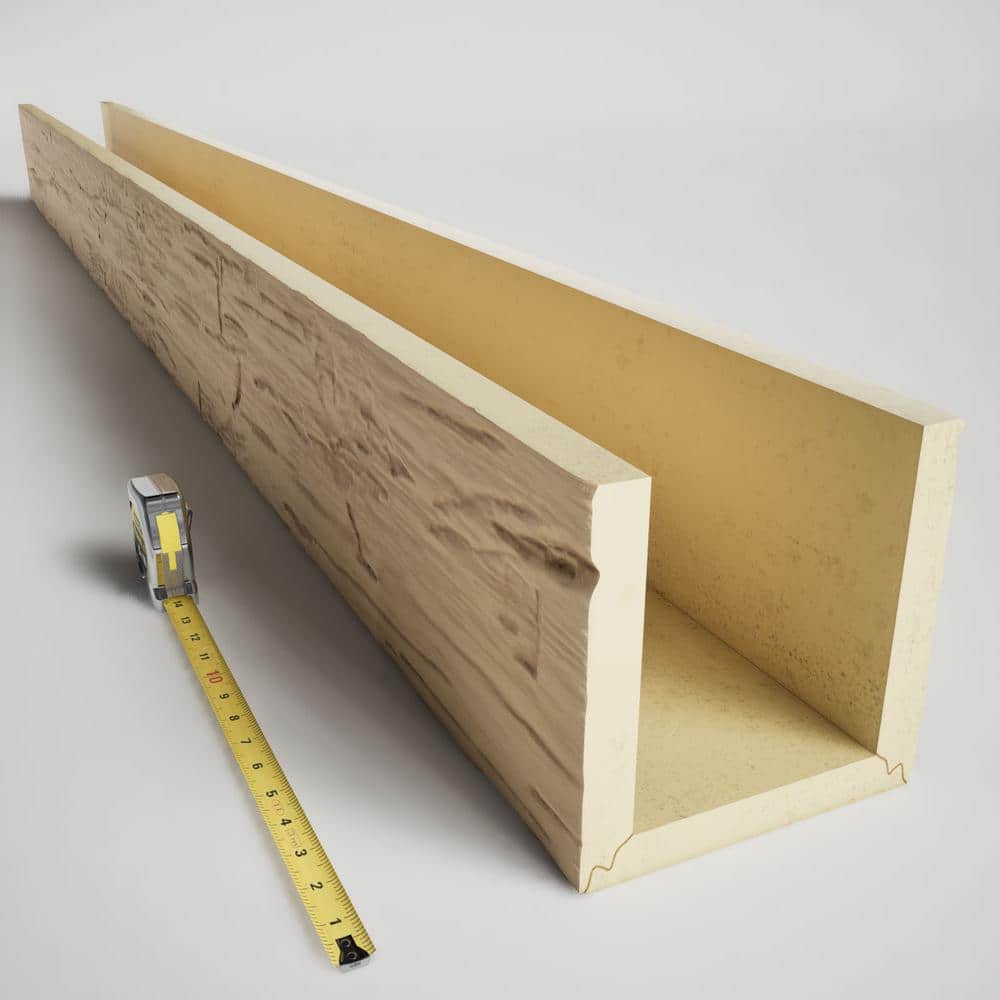Sonora Desert Hand Hewn Faux Wood Ceiling Beam, 20' Long